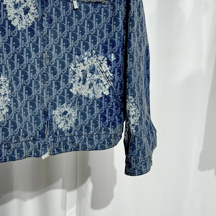 [50 (100-105) L사이즈] 디올 데님티어스 오블리크 청자켓 블루종 이미지