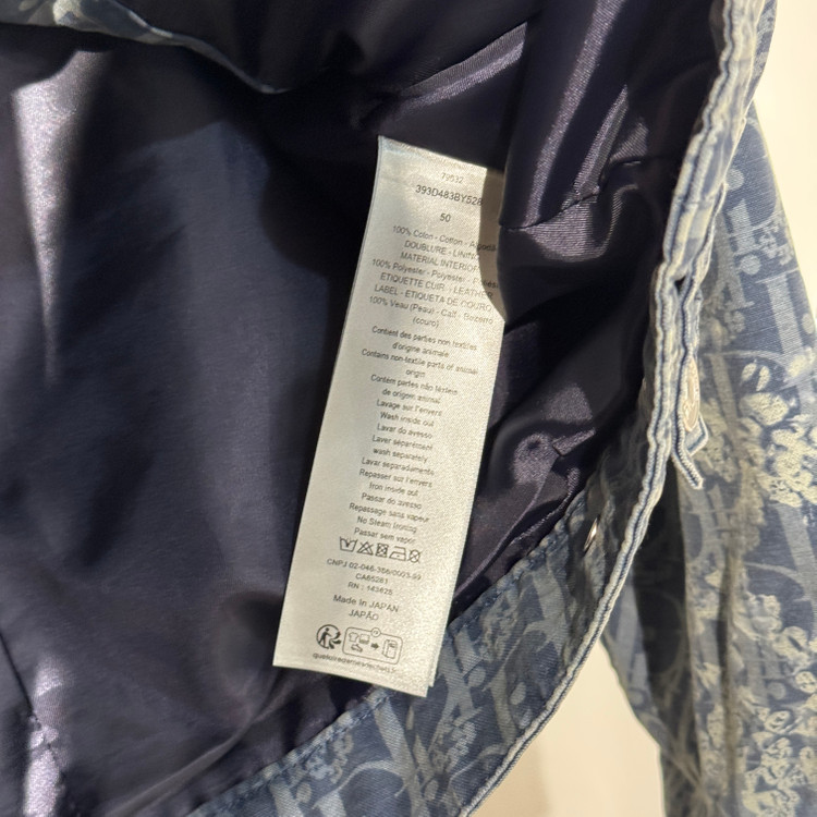 [50 (100-105) L사이즈] 디올 데님티어스 오블리크 청자켓 블루종 이미지