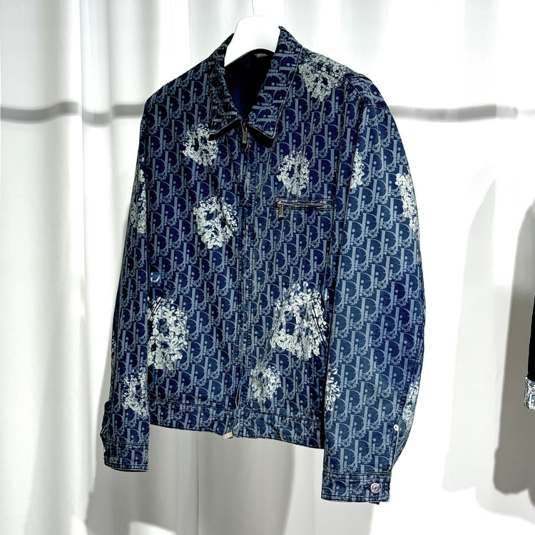 [50 (100-105) L사이즈] 디올 데님티어스 오블리크 청자켓 블루종 이미지