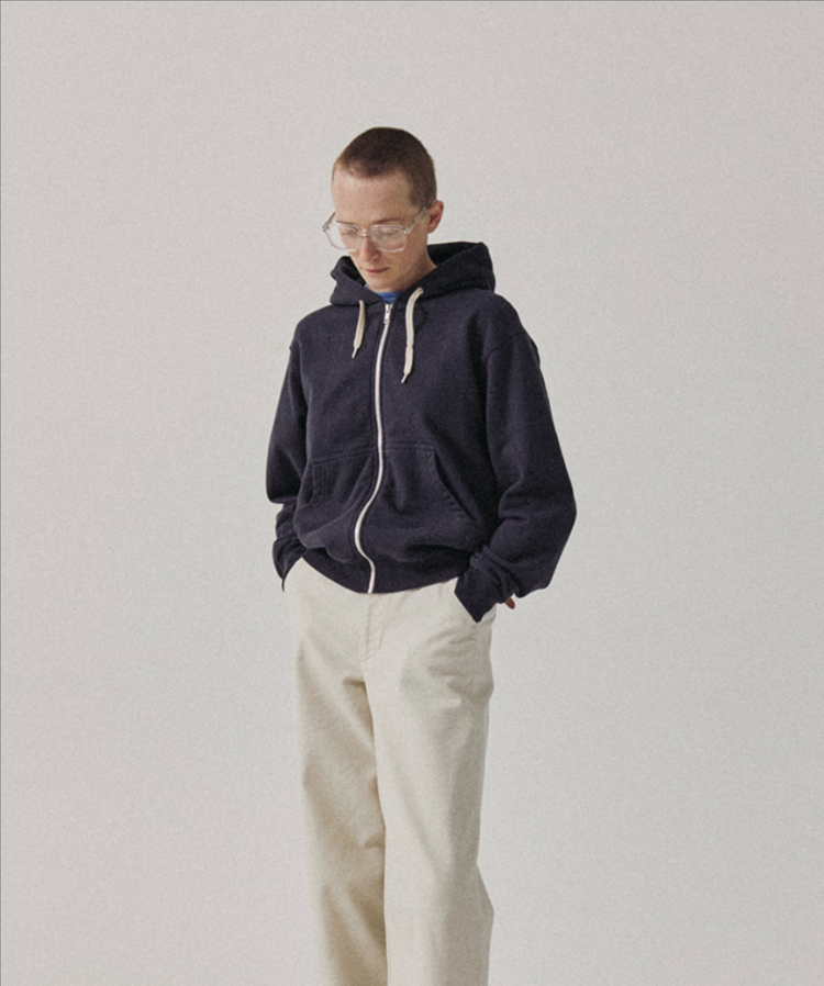 (토마스모어) 마일드 후드집업 블루나이트, XL 판매해요. 이미지