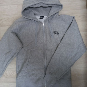 s사이즈) 스투시 그레이 후드집업 이미지
