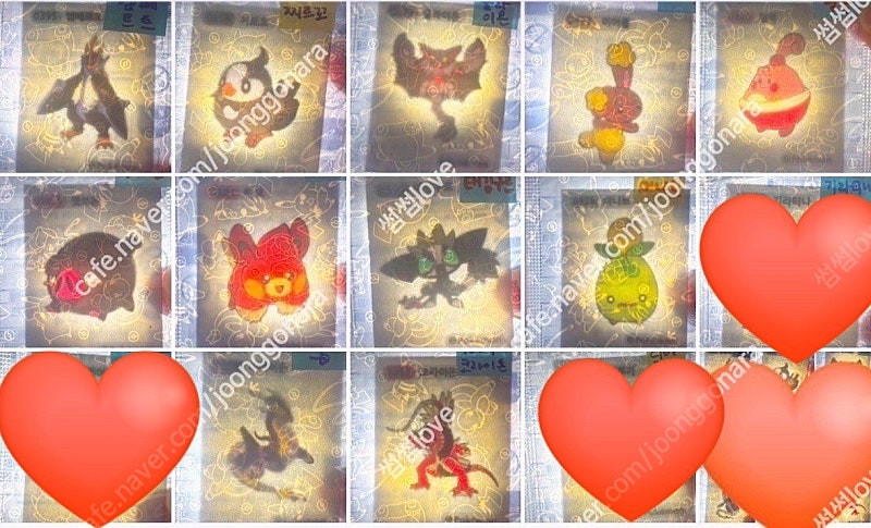 포켓몬 띠부씰 시즌1,2,3 미개봉 이미지