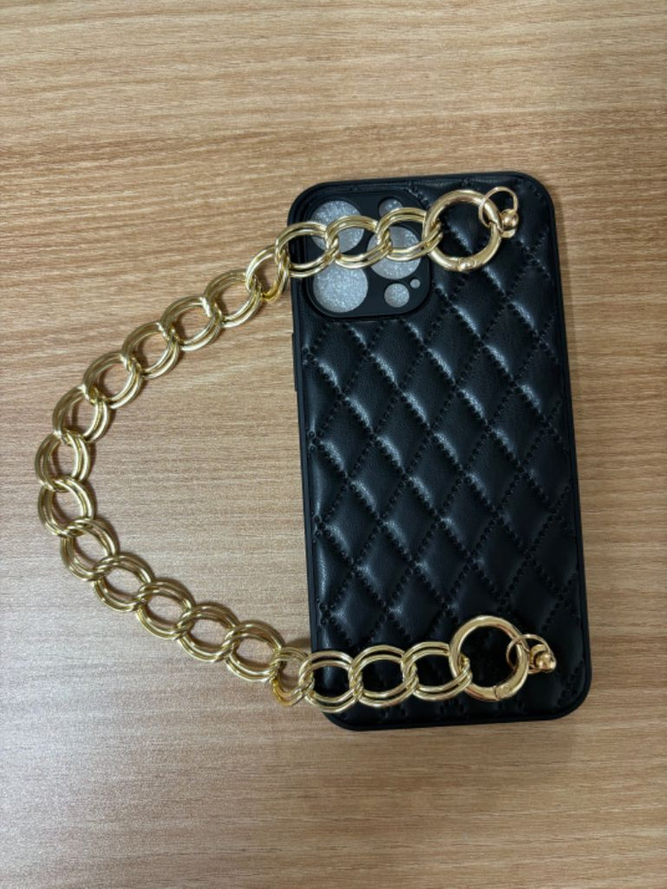 아이폰13 프로맥스 퀼팅 가죽 케이스 이미지