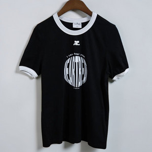 여성44 Courreges 꾸레쥬 링거 반팔 티셔츠 이미지