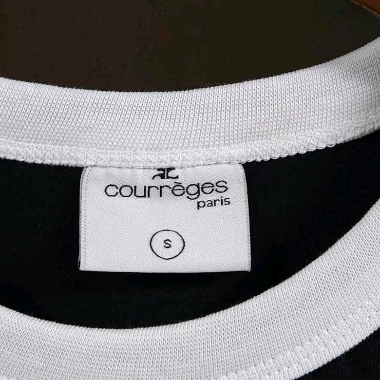 여성44 Courreges 꾸레쥬 링거 반팔 티셔츠 이미지