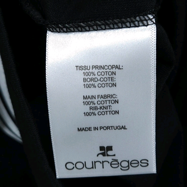 여성44 Courreges 꾸레쥬 링거 반팔 티셔츠 이미지