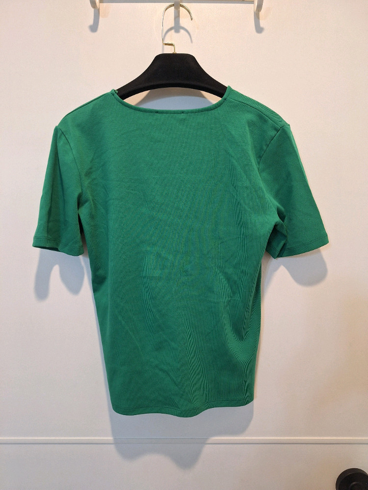 자라 ZARA 여성 그린 티셔츠 이미지