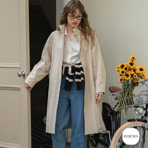 포에토(FOETO) 우디 트렌치코트 프리사이즈 새상품 이미지