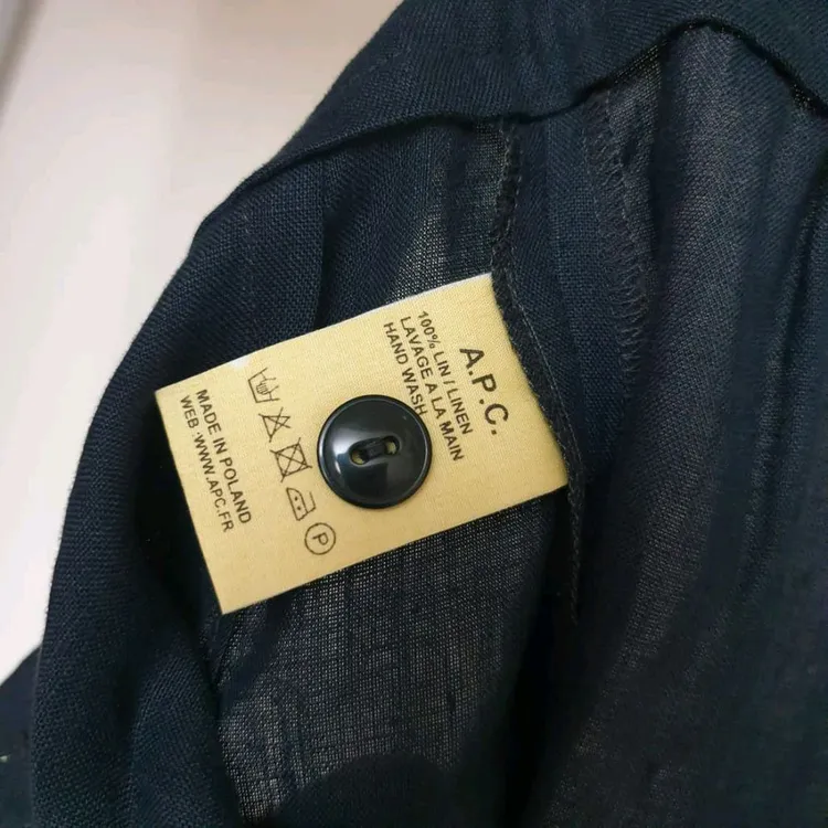 A.P.C 아페쎄 인디고 린넨 100% 카고 미니스커트 S(55) 이미지
