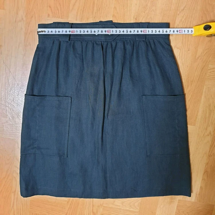 A.P.C 아페쎄 인디고 린넨 100% 카고 미니스커트 S(55) 이미지
