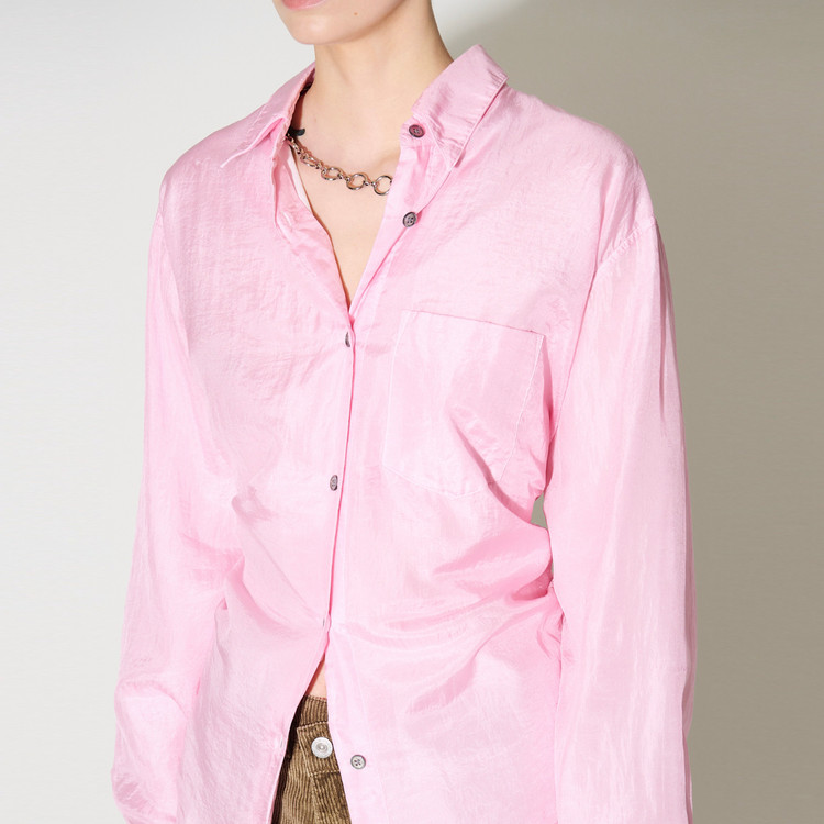 아워레가시(OUR LEGACY) 에이프런 핑크 코튼실크 셔츠 프리사이즈 이미지
