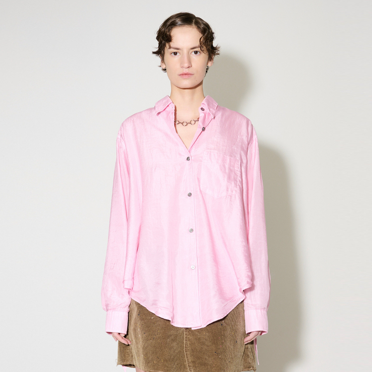 아워레가시(OUR LEGACY) 에이프런 핑크 코튼실크 셔츠 프리사이즈 이미지