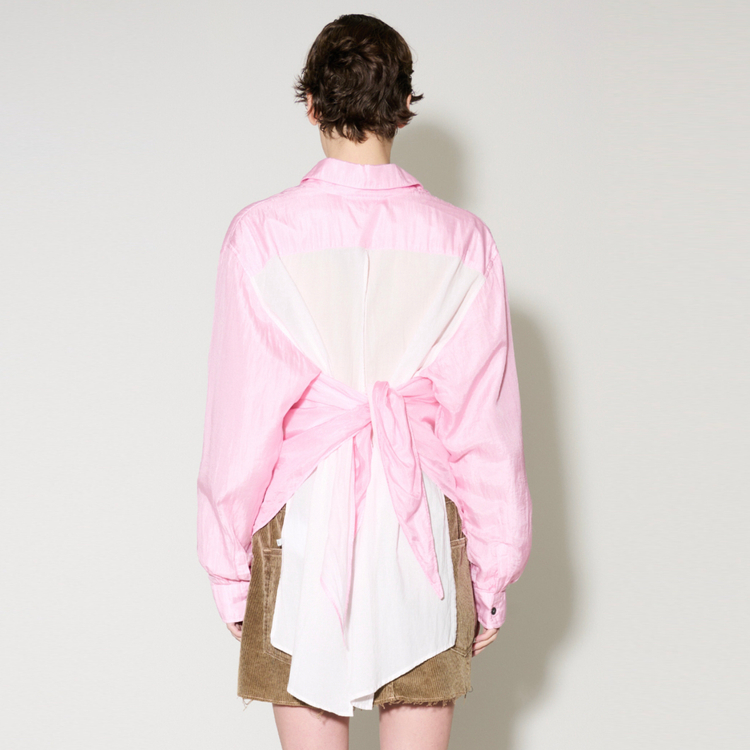 아워레가시(OUR LEGACY) 에이프런 핑크 코튼실크 셔츠 프리사이즈 이미지