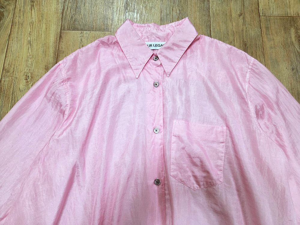아워레가시(OUR LEGACY) 에이프런 핑크 코튼실크 셔츠 프리사이즈 이미지