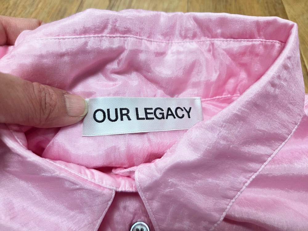 아워레가시(OUR LEGACY) 에이프런 핑크 코튼실크 셔츠 프리사이즈 이미지