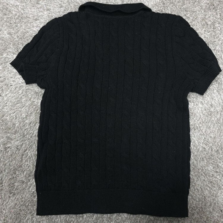 폴로 랄프로렌 케이블 니트 탑 블랙 S 이미지