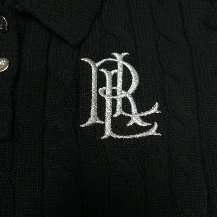 폴로 랄프로렌 케이블 니트 탑 블랙 S 이미지