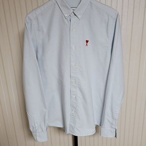 아미 깅엄 스몰하트 자수 셔츠 39 이미지