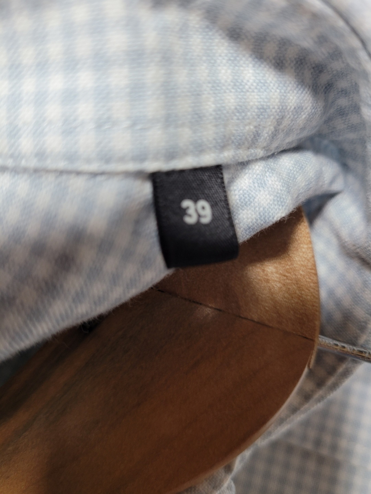 아미 깅엄 스몰하트 자수 셔츠 39 이미지