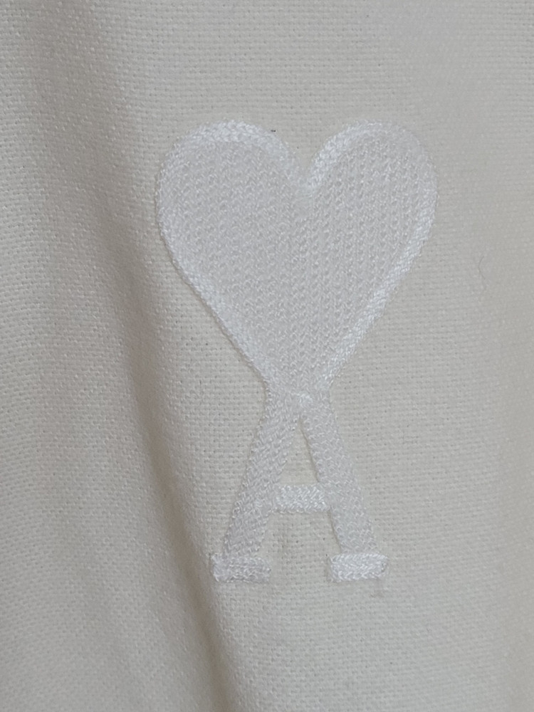 아미 화이트 빅하트 자수 옥스포드 셔츠 40 이미지