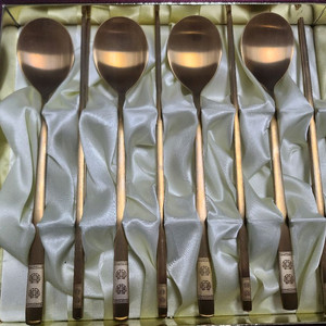 (새제품) 방짜유기 수저세트 4인 이미지