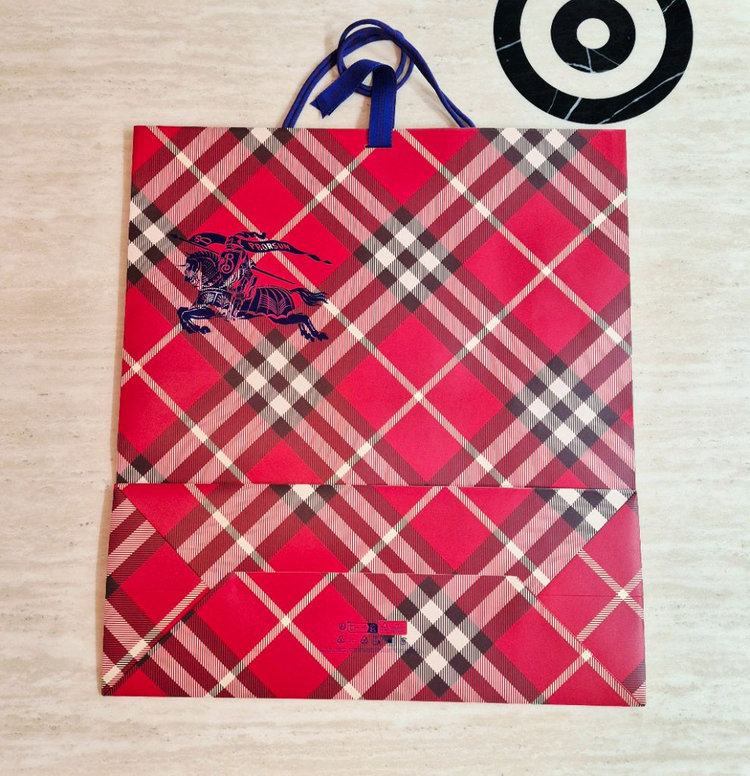 [백화점정품]버버리 쇼핑백+리본 SET,버버리 대형 쇼핑백, 버버리 패딩,버버리 가방,버버리 지갑,버버리 이미지