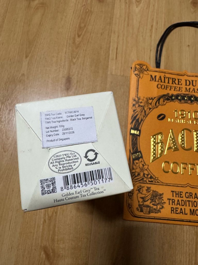 TWG 골든얼그레이 홍차 틴케이스 이미지