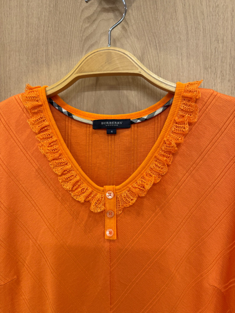 버버리 런던 오렌지반팔레이스티 이미지