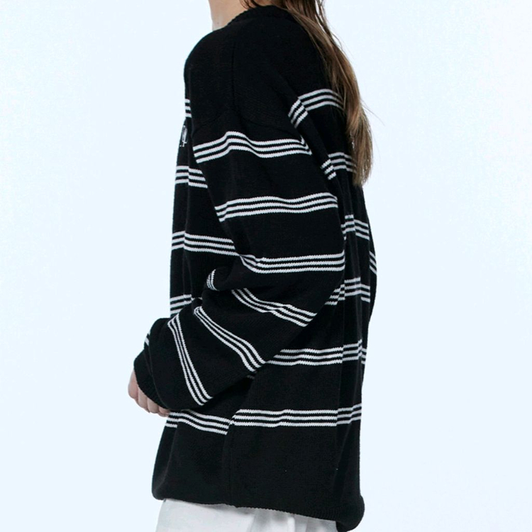 우알롱 시그니처 스트라이프 니트 이미지