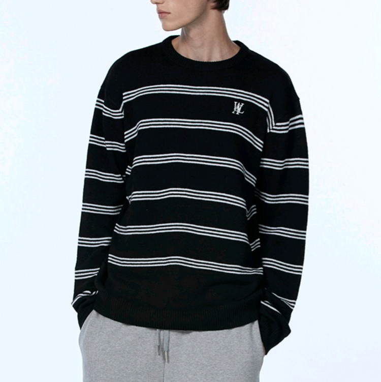 우알롱 시그니처 스트라이프 니트 이미지