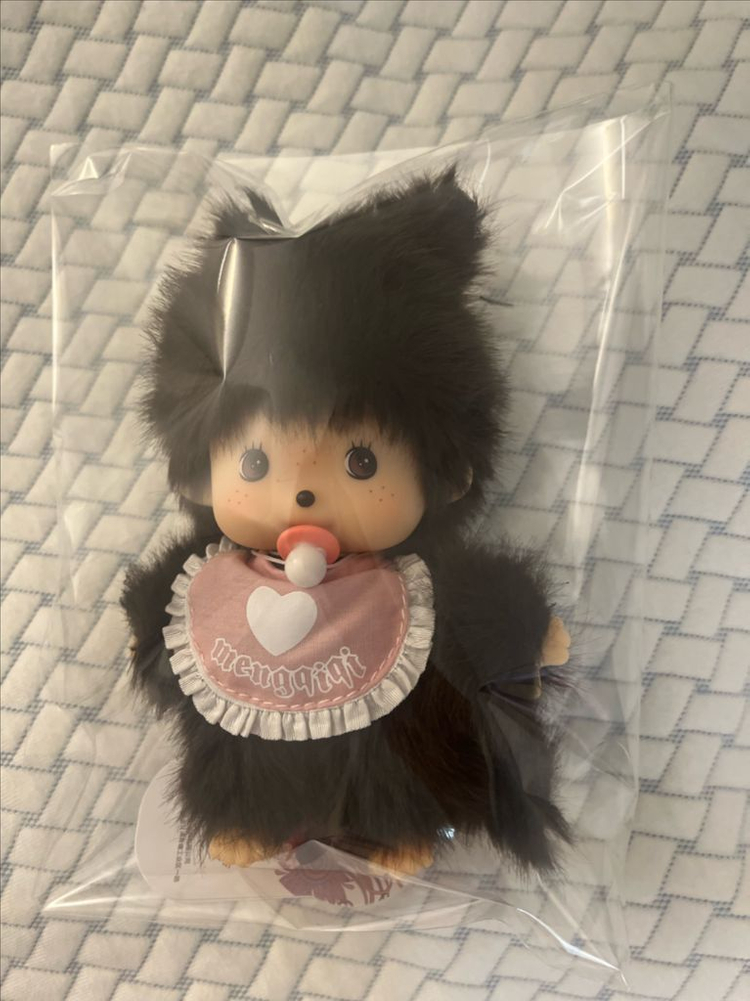 핑크 턱받이 멘키키 / 멩키키 새상품 이미지