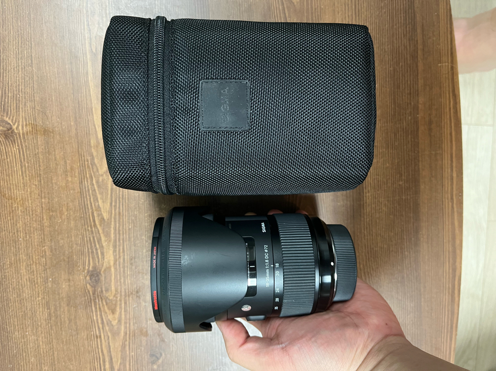 SIGMA A 18-35mm F1.8 DC HSM 니콘 F(풀박스) 팝니다 이미지