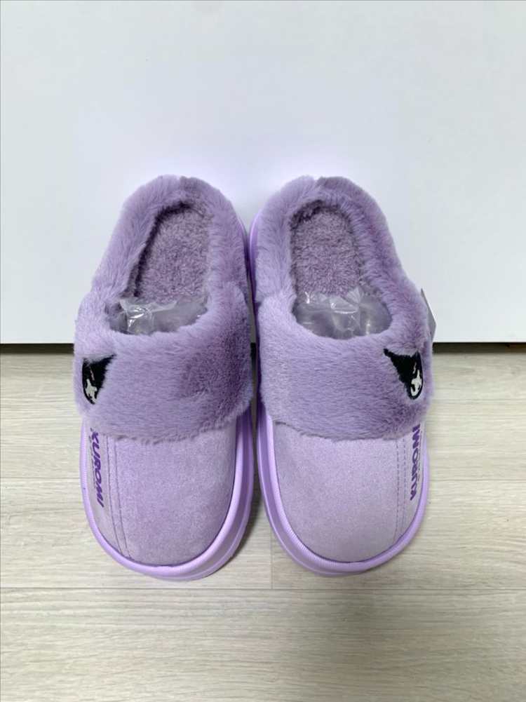 산리오 쿠로미 털 어그 슬리퍼 260mm (240-245) 이미지