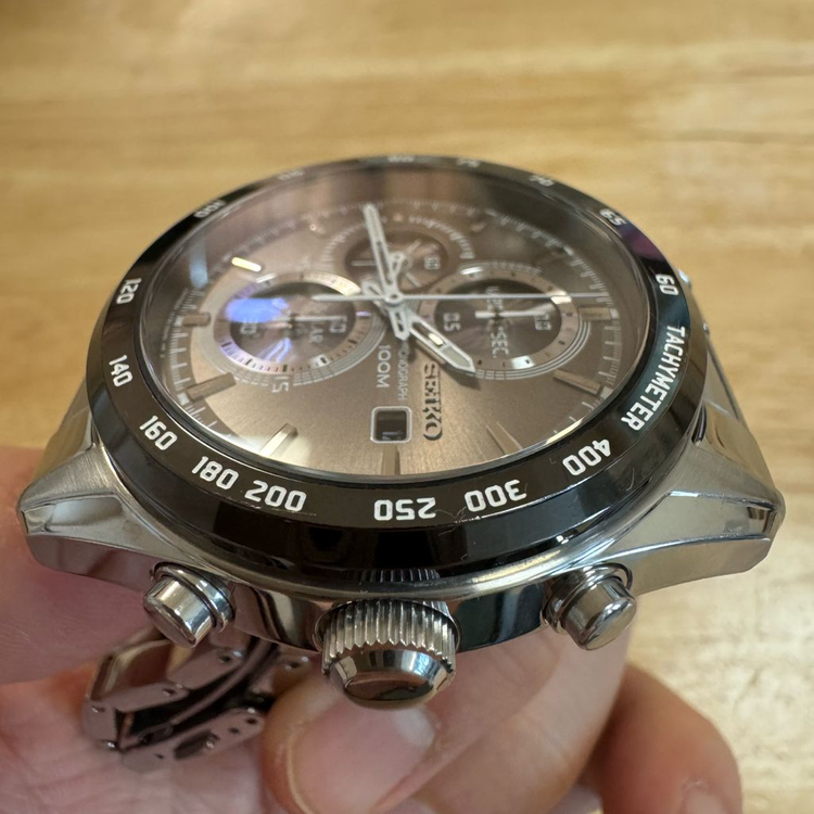 세이코 [SEIKO] 풀메탈 솔라 크로노그래프 손목시계 (S급) 이미지