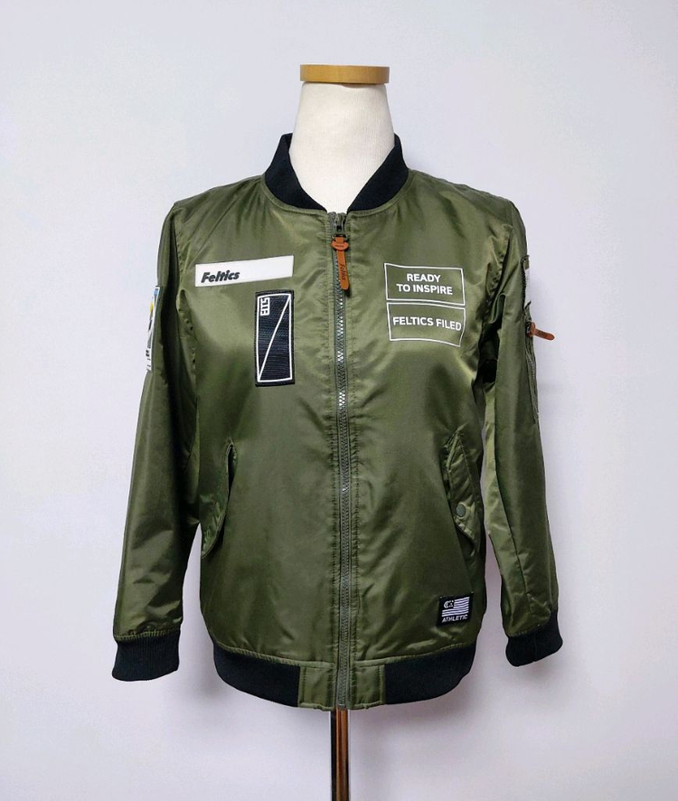 펠틱스 아동 카키색 봄버 자켓(150) 이미지