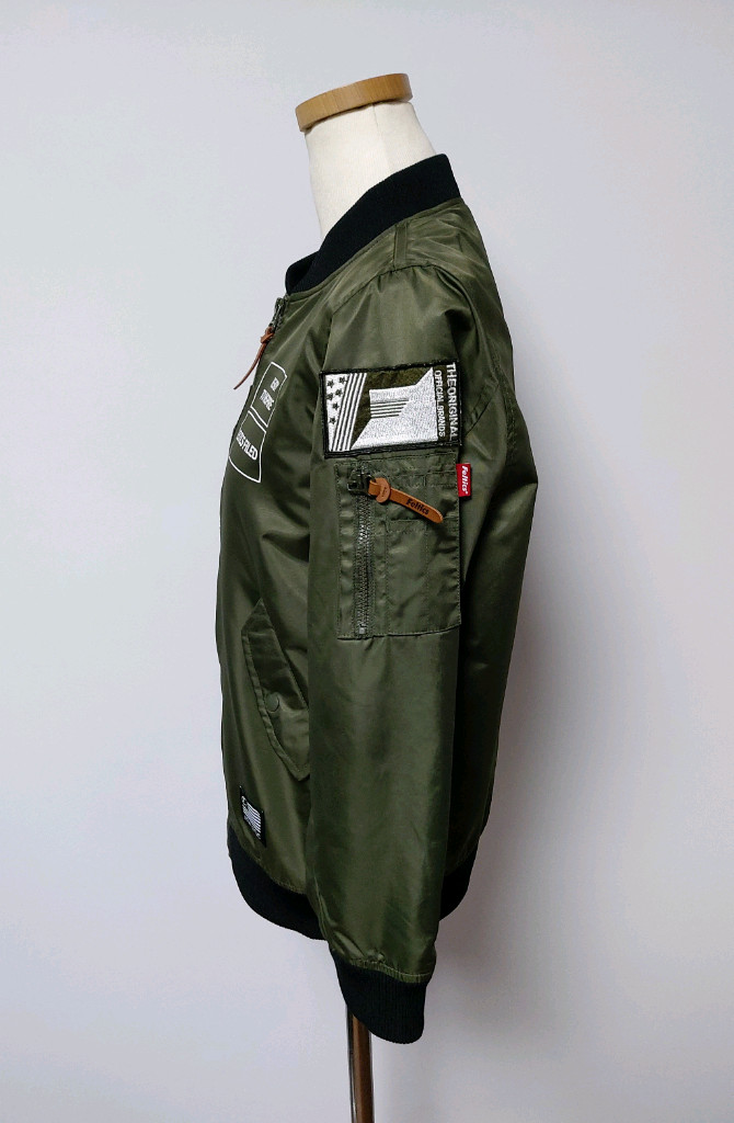 펠틱스 아동 카키색 봄버 자켓(150) 이미지