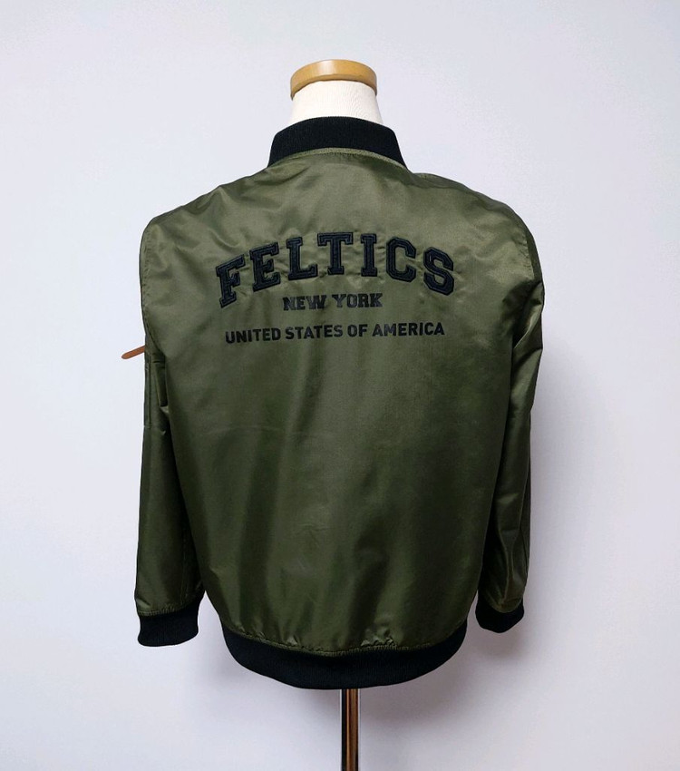 펠틱스 아동 카키색 봄버 자켓(150) 이미지