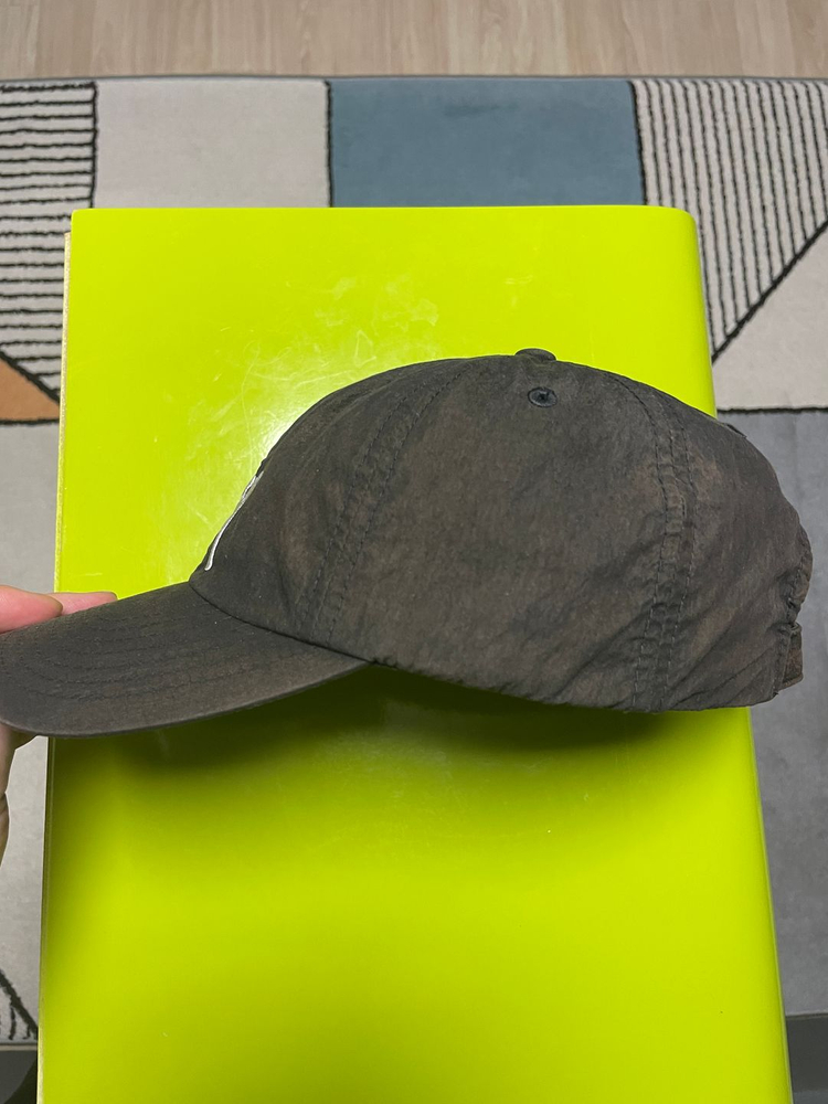 스투시 바이오 워시드 빅 로고 로우 프로 캡 차콜 이미지