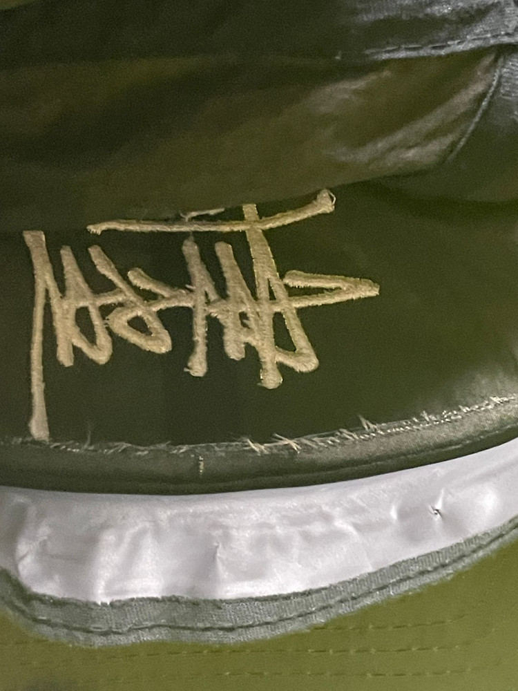 스투시 바이오 워시드 빅 로고 로우 프로 캡 차콜 이미지