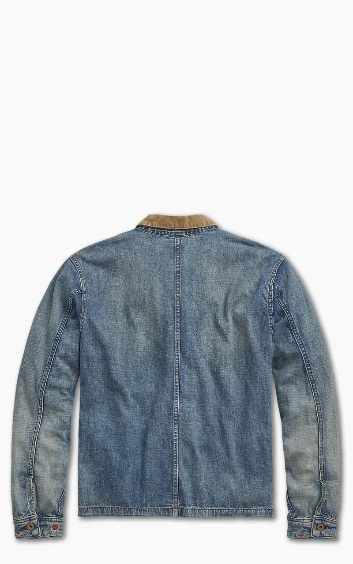 RRL 더블알엘 23FW 리페어드 캠튼 데님 워크 자켓 L사이즈 신품급 이미지