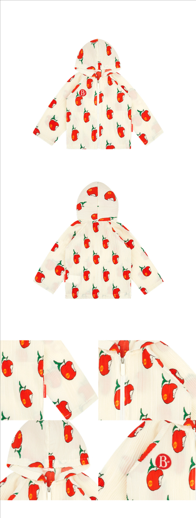 베베드피노 애플 플리츠 점퍼 + 바지 120 셋업 새제품 정가102000 이미지