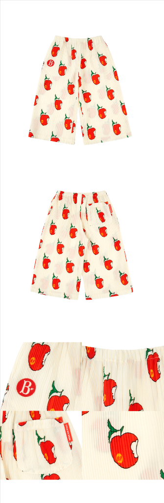 베베드피노 애플 플리츠 점퍼 + 바지 120 셋업 새제품 정가102000 이미지