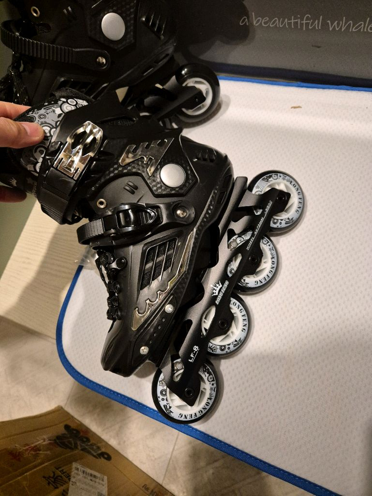 휠러스 원처 인라인스케이트 어린이 아동 초등학생 용 220사이즈 블랙 이미지