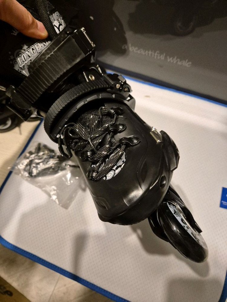 휠러스 원처 인라인스케이트 어린이 아동 초등학생 용 220사이즈 블랙 이미지