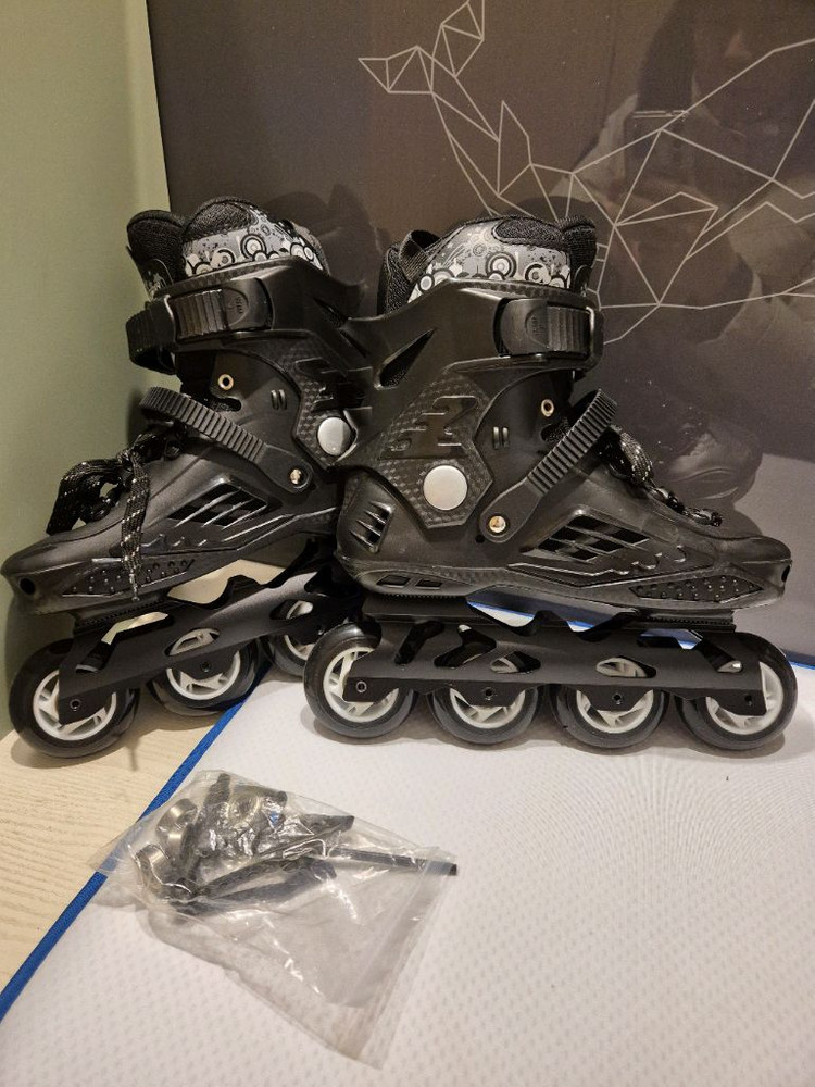 휠러스 원처 인라인스케이트 어린이 아동 초등학생 용 220사이즈 블랙 이미지