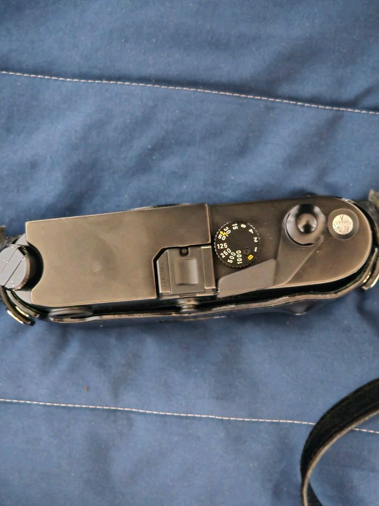 (급처) 라이카 m6 빅로고 블랙 + 춘크래프트 가죽케이스 + 루이지 가죽스트랩 이미지