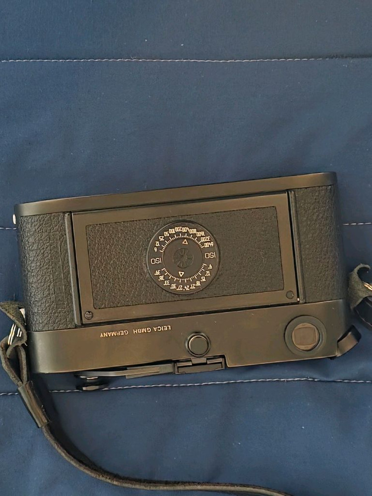 (급처) 라이카 m6 빅로고 블랙 + 춘크래프트 가죽케이스 + 루이지 가죽스트랩 이미지