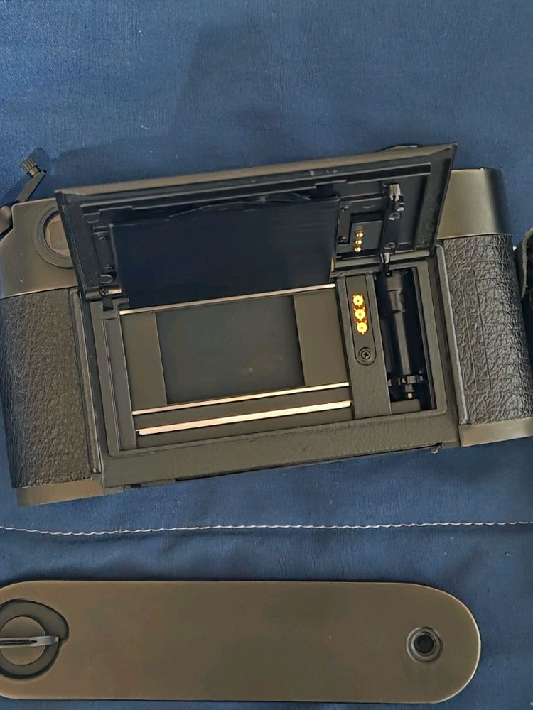 (급처) 라이카 m6 빅로고 블랙 + 춘크래프트 가죽케이스 + 루이지 가죽스트랩 이미지