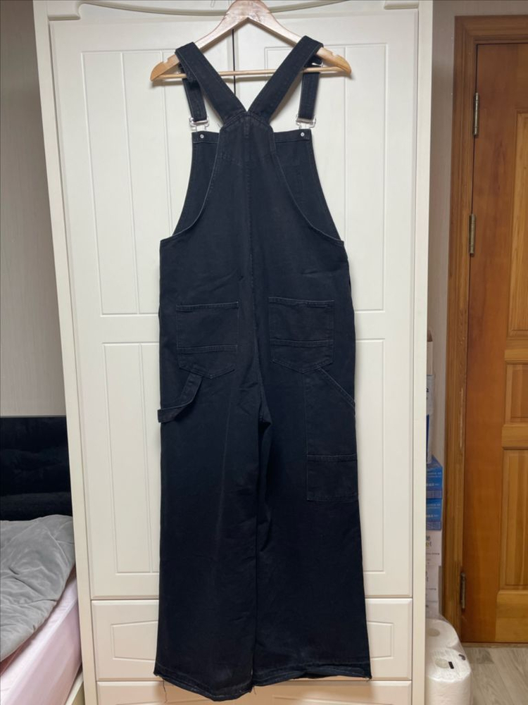 와이드 멜빵바지 이미지