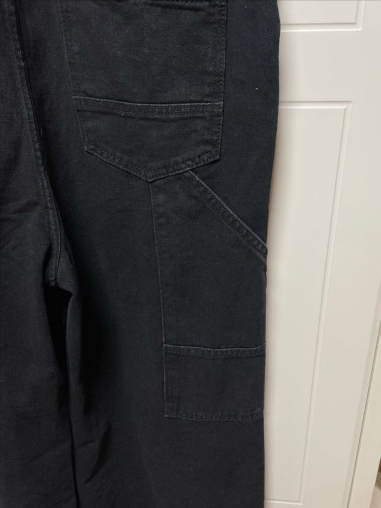 와이드 멜빵바지 이미지